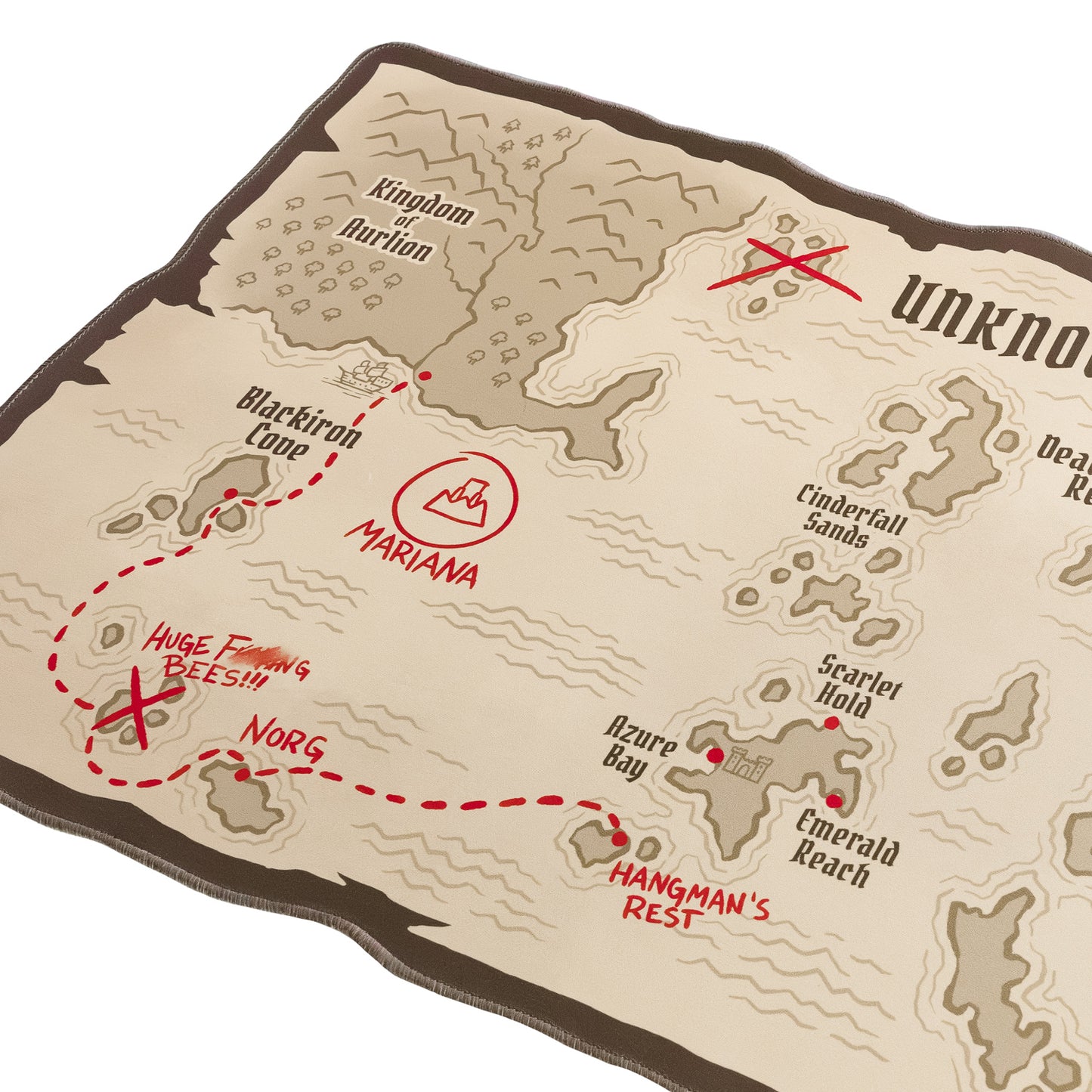 Mermaid Tales Map Desktop Mousepad Mat