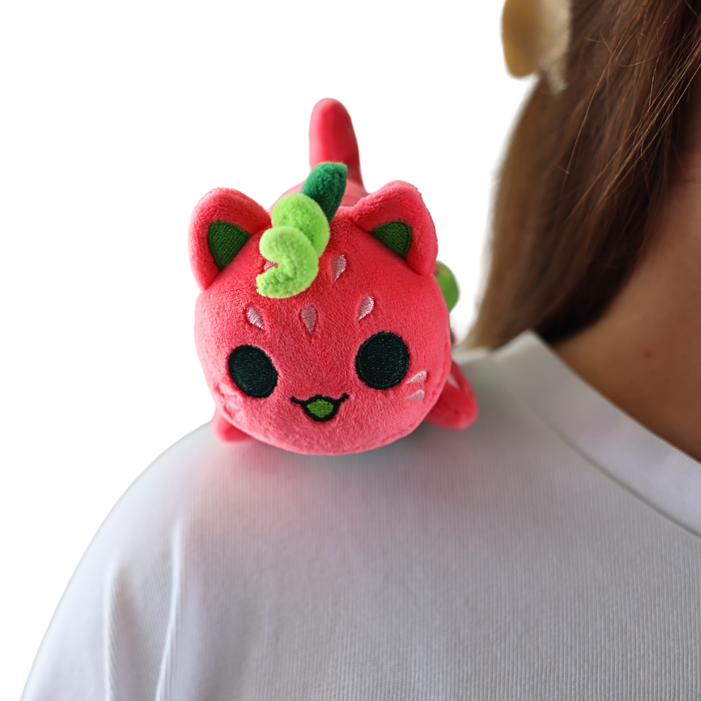 Watermelon Cat Mini MeeMeow Shoulder Pet Plush