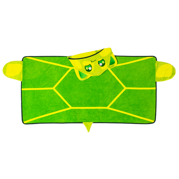 Turtle Cat hooded towel