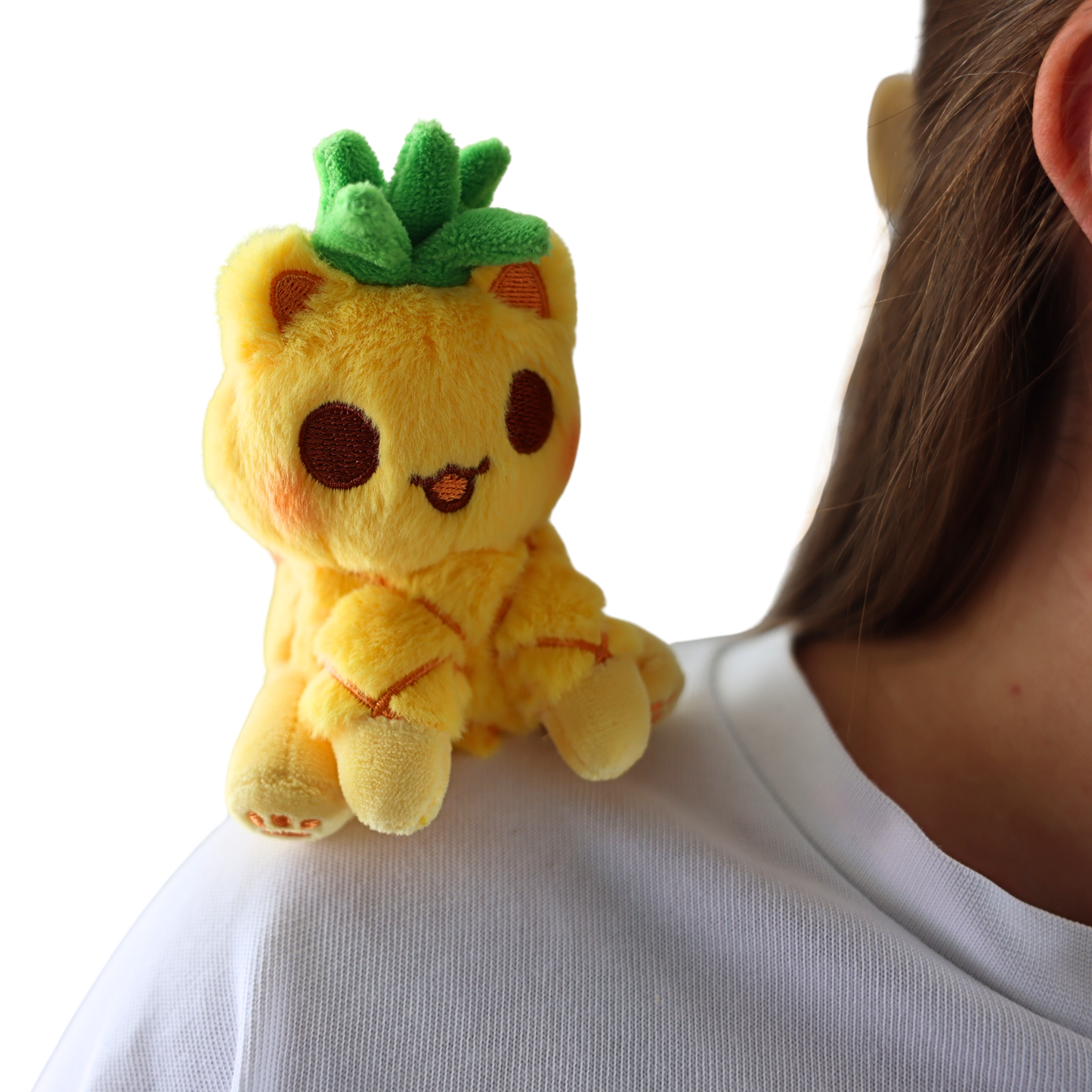 Pineapple Cat Mini MeeMeow Shoulder Pet Plush