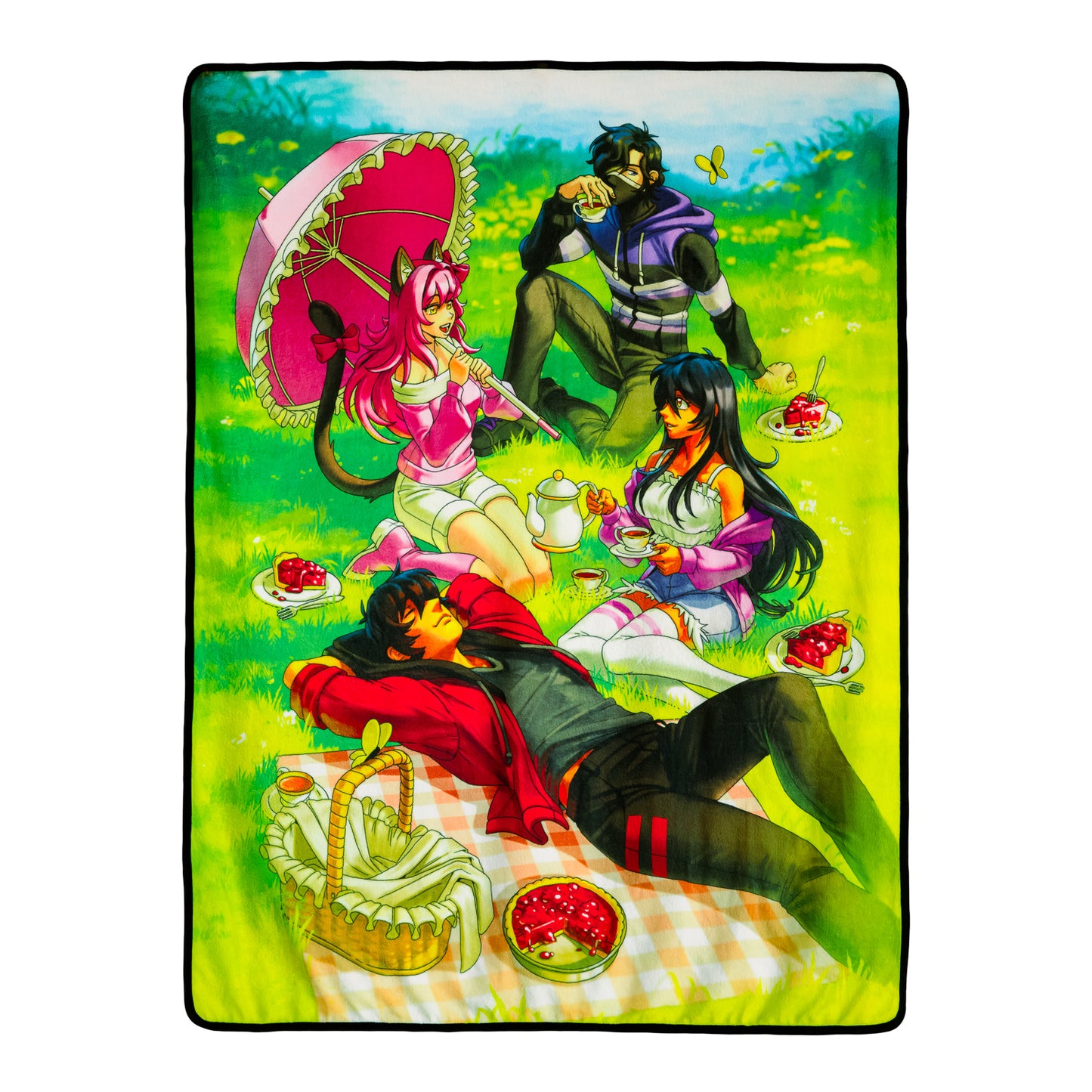 Aphmau & Friends Picnic Fleece Blanket