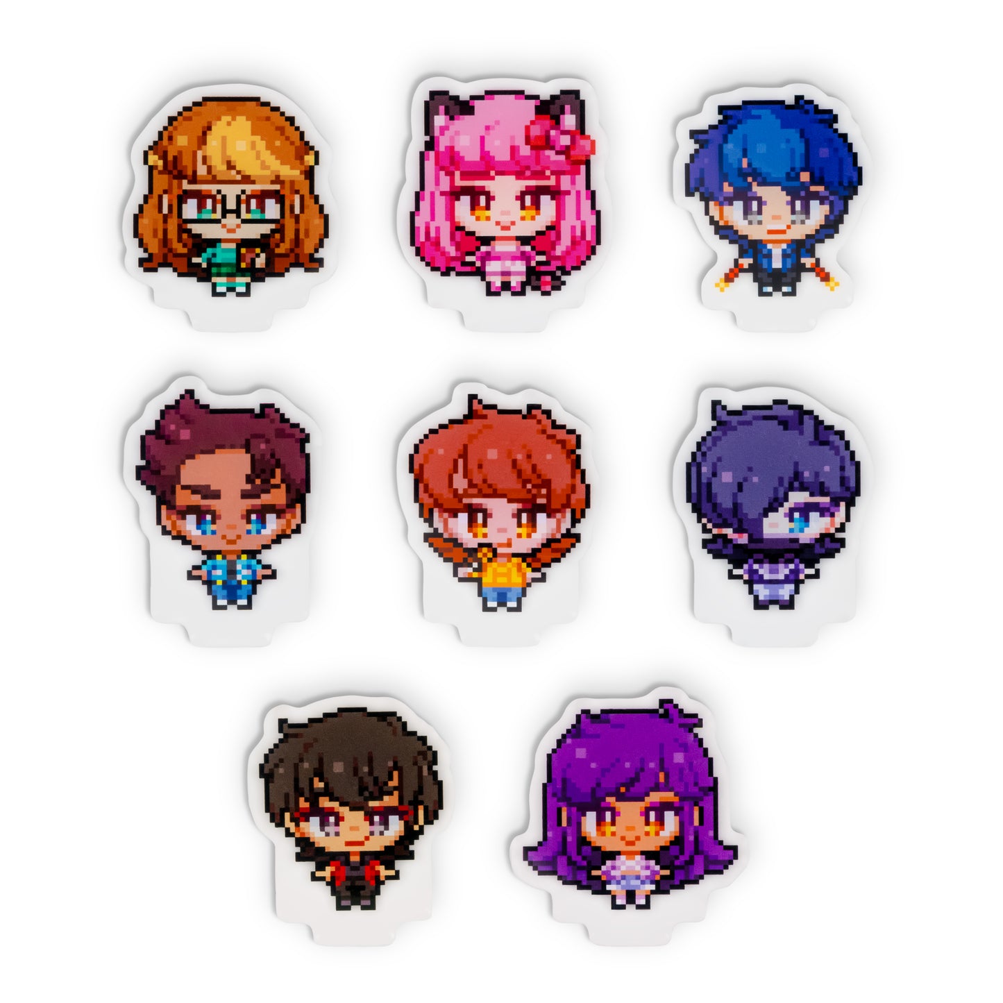 Aphmau & Friends Pixel Standee & Sticker Pack Bundle