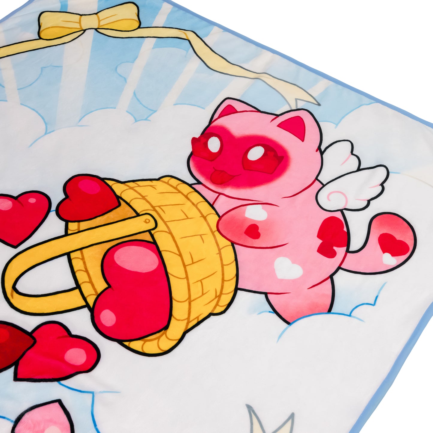 Cupid Cat Fleece Blanket