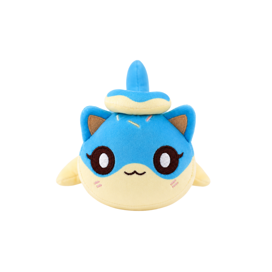 6” Blue Donut Cat Plush