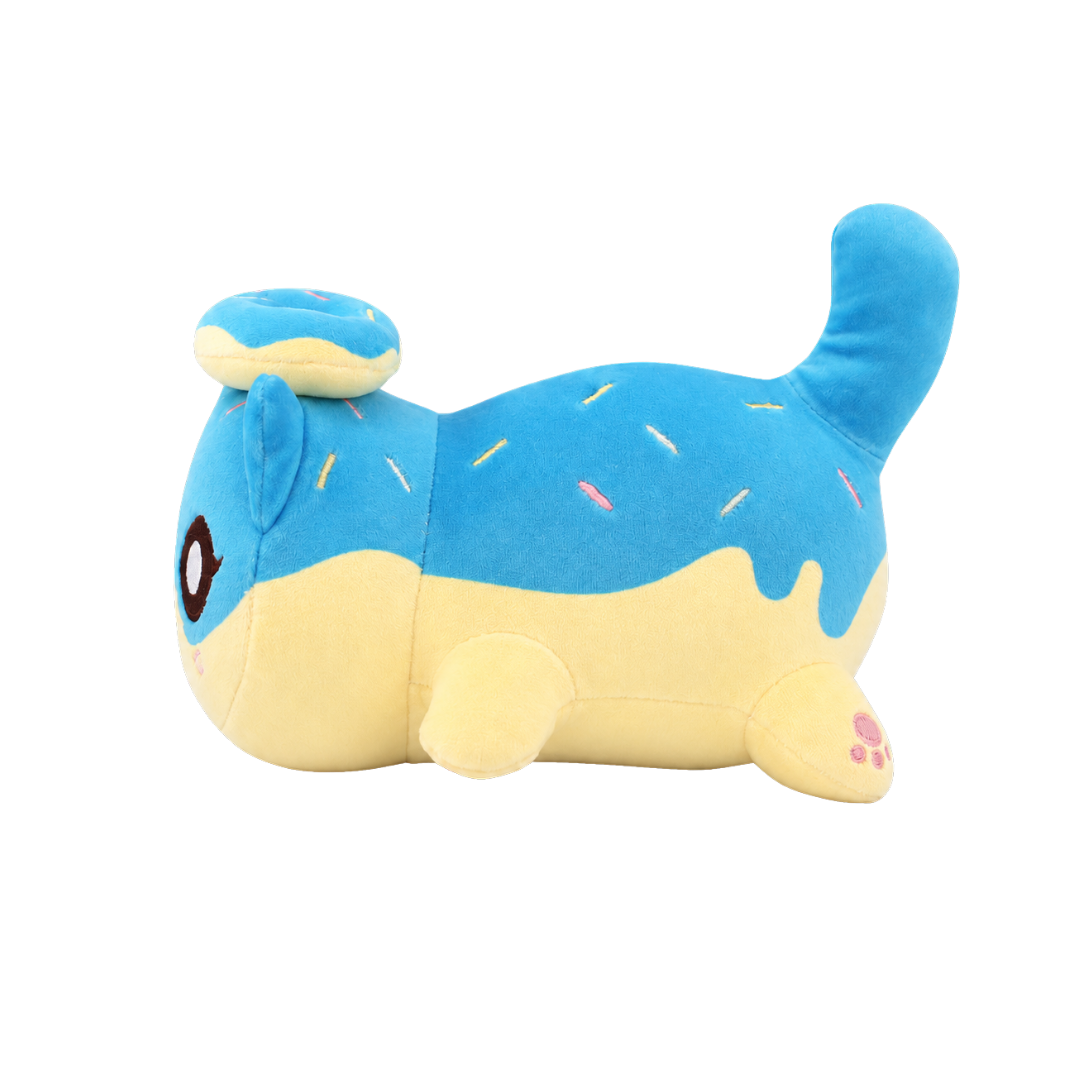 6” Blue Donut Cat Plush