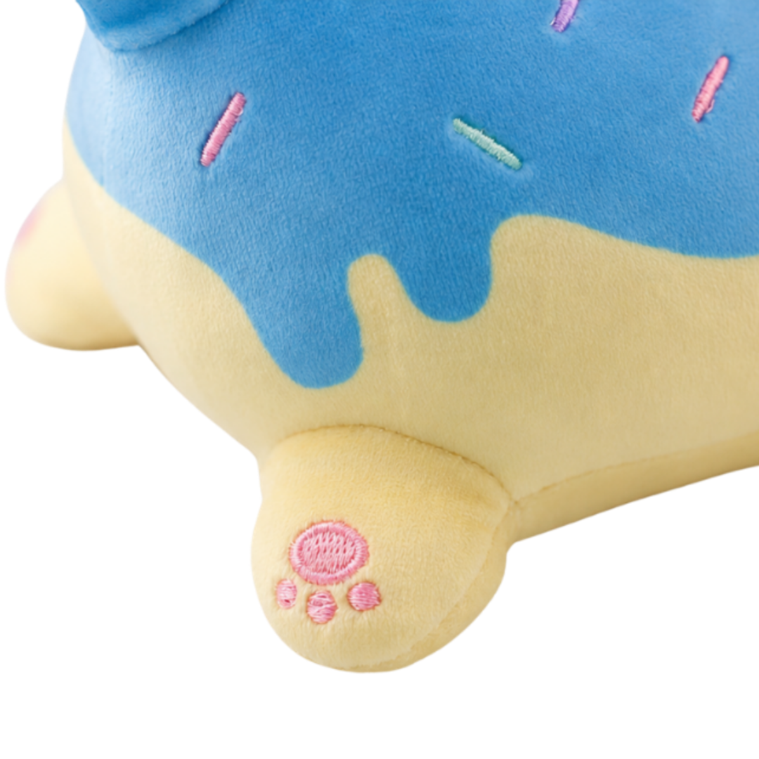 6” Blue Donut Cat Plush