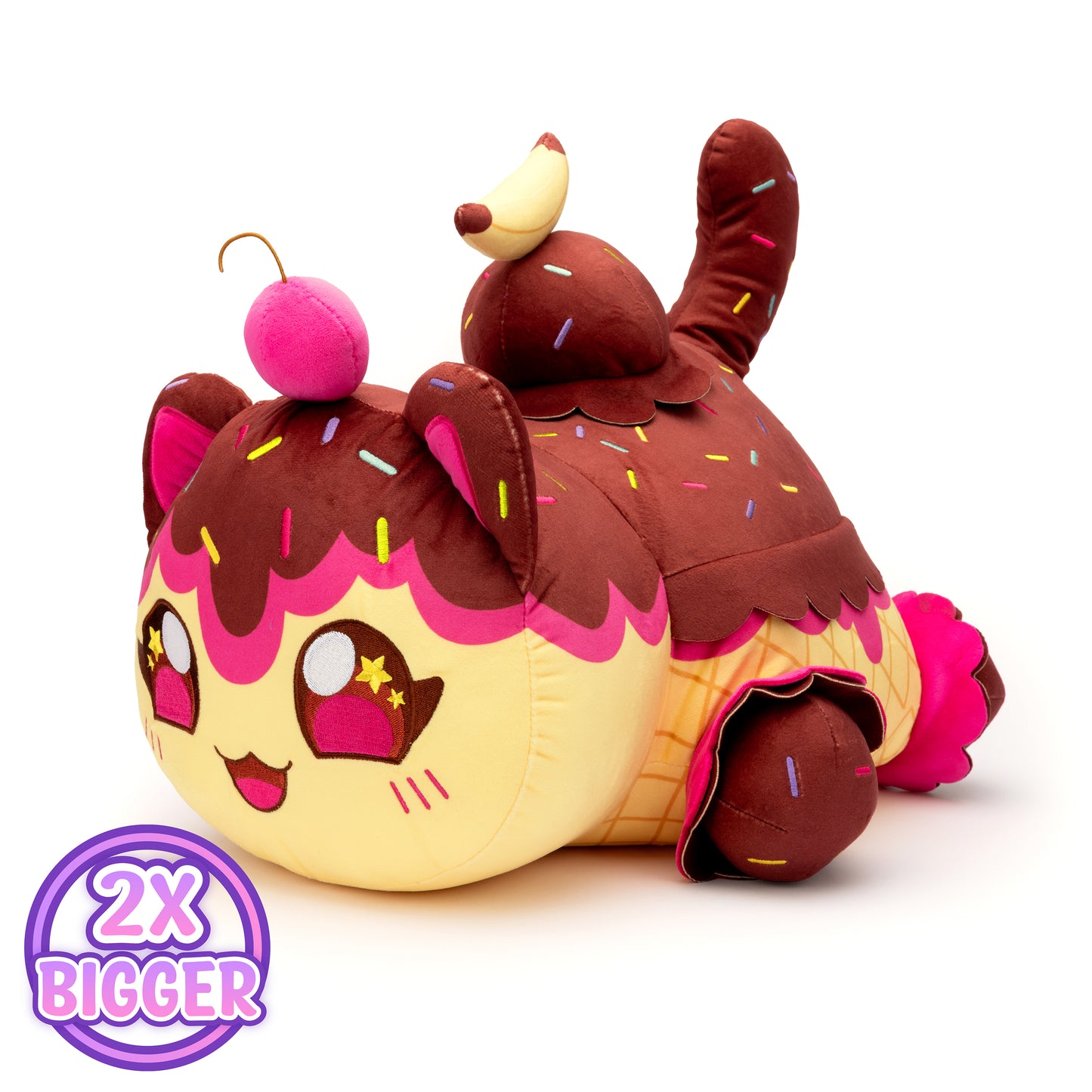 Sundae Cat Pillow Plush