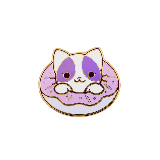 MeeMeow Donut Enamel Pin