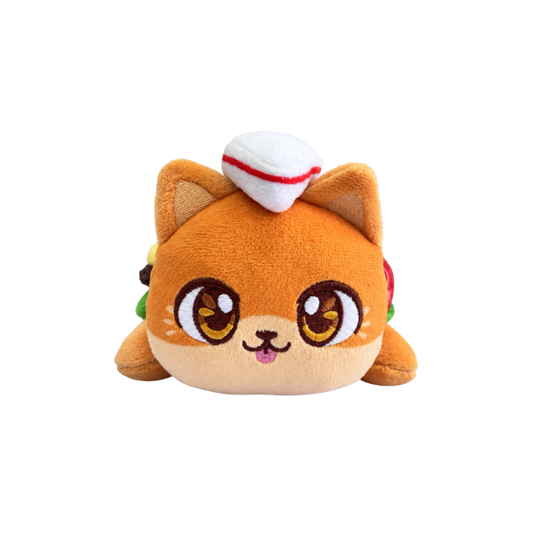 6" Cheeseburger Cat Plush