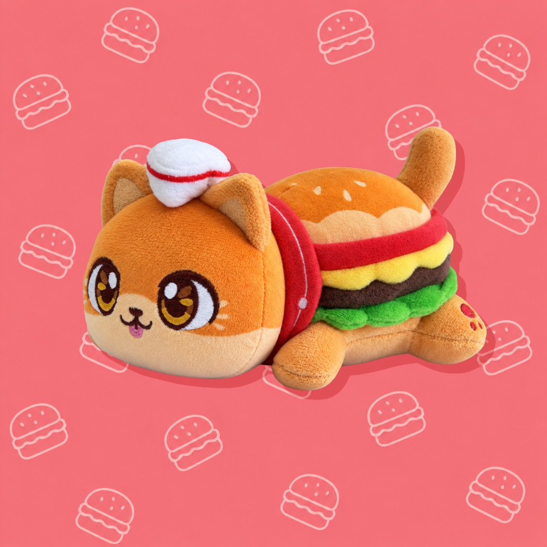 6" Cheeseburger Cat Plush