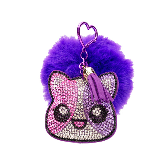 Aphmau Cat Rhinestone Keychain