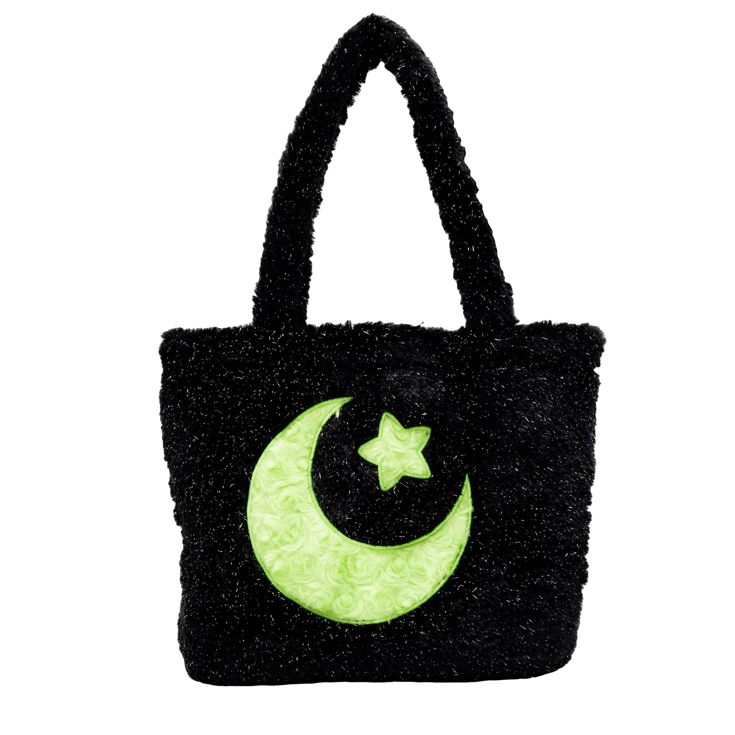 Black Cat Plush Tote Bag