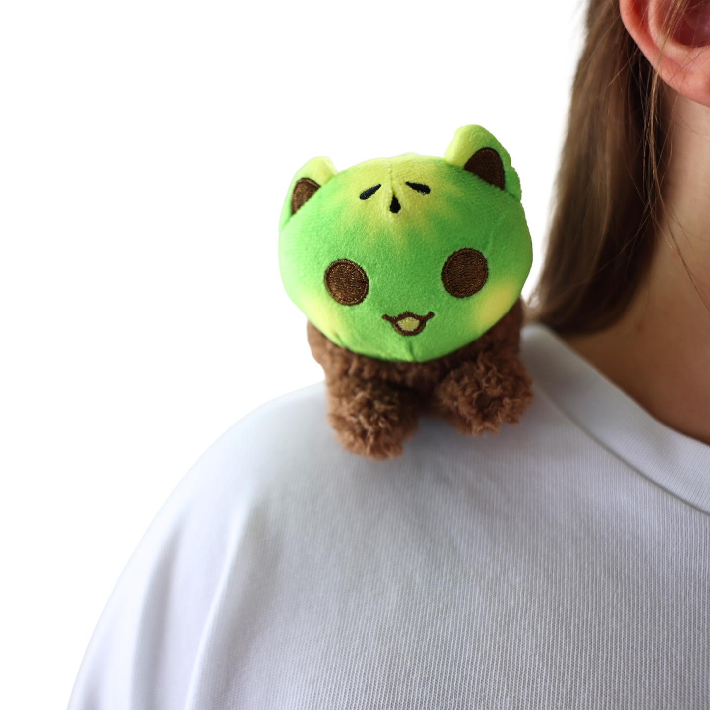Kiwi Cat Mini MeeMeow Shoulder Pet Plush