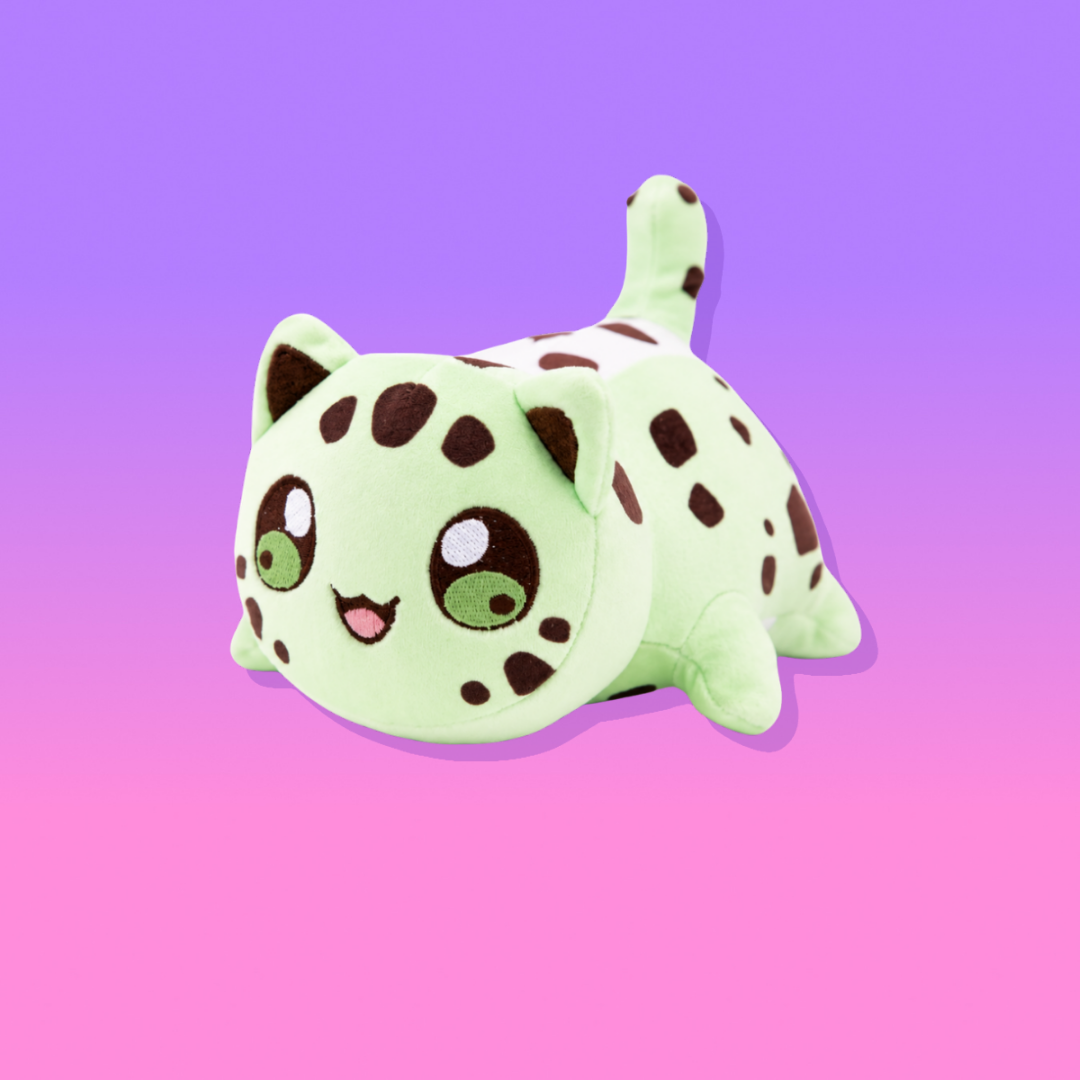 6” Mint Chocolate Ice Cream Cat Plush