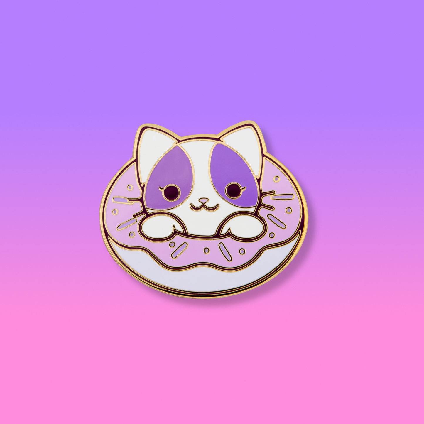 MeeMeow Donut Enamel Pin