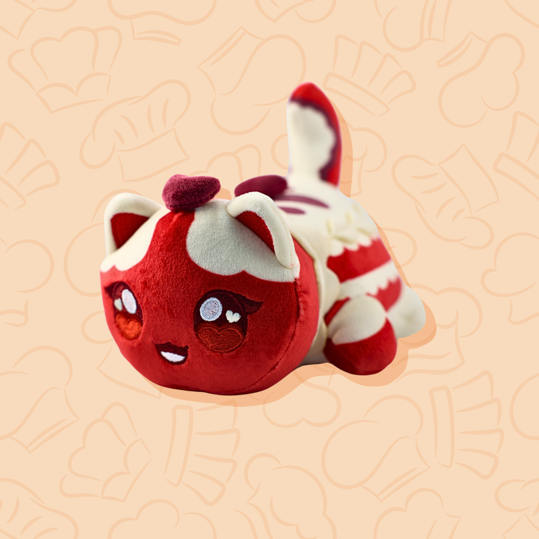 6" Red Velvet Cake Cat Plush