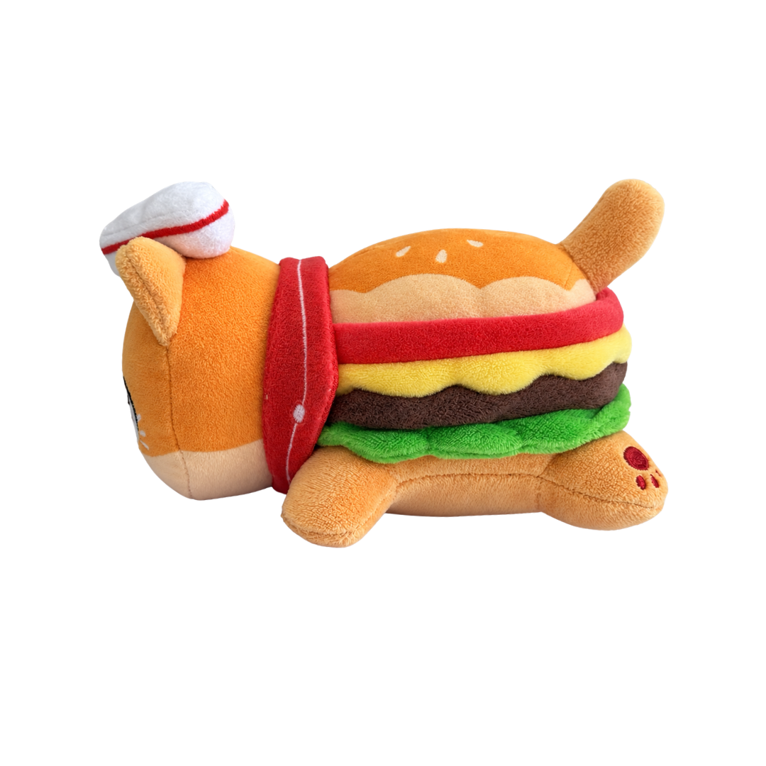 6" Cheeseburger Cat Plush