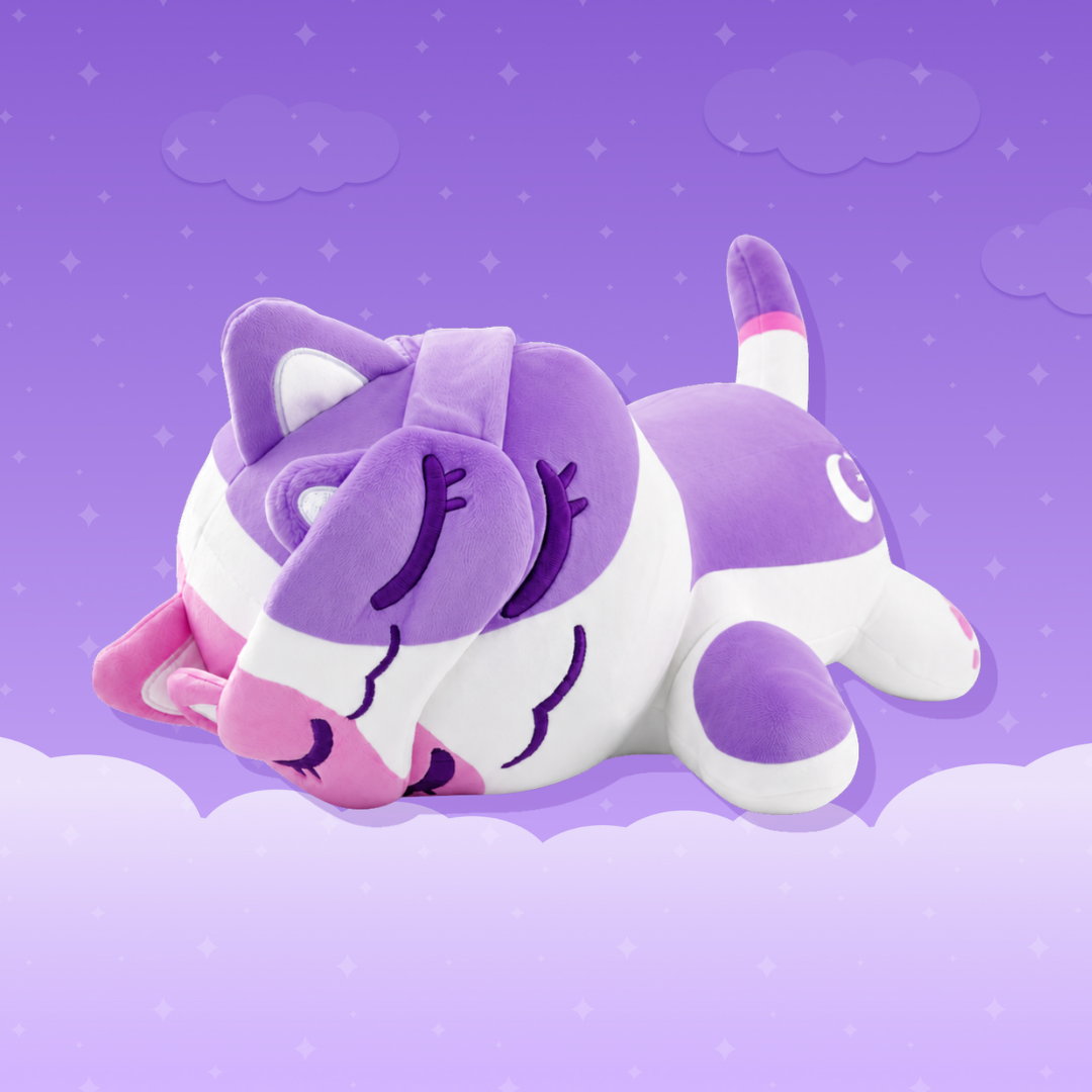 11” Sleeping Aphmau Cat Plush