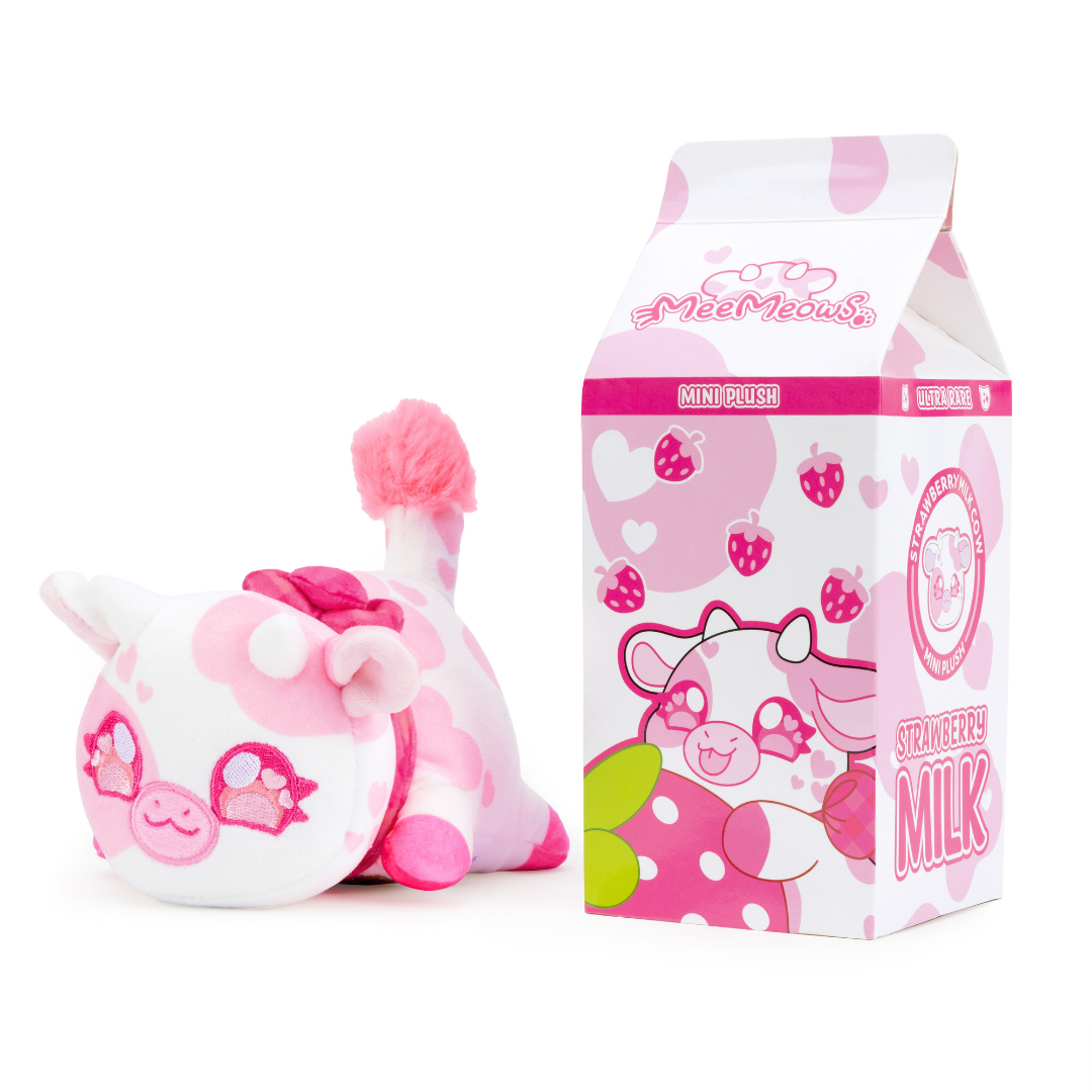 Strawberry Mælk Ko Mini Plys