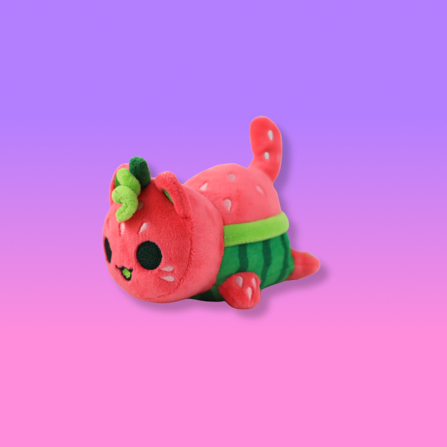 Watermelon Cat Mini MeeMeow Shoulder Pet Plush