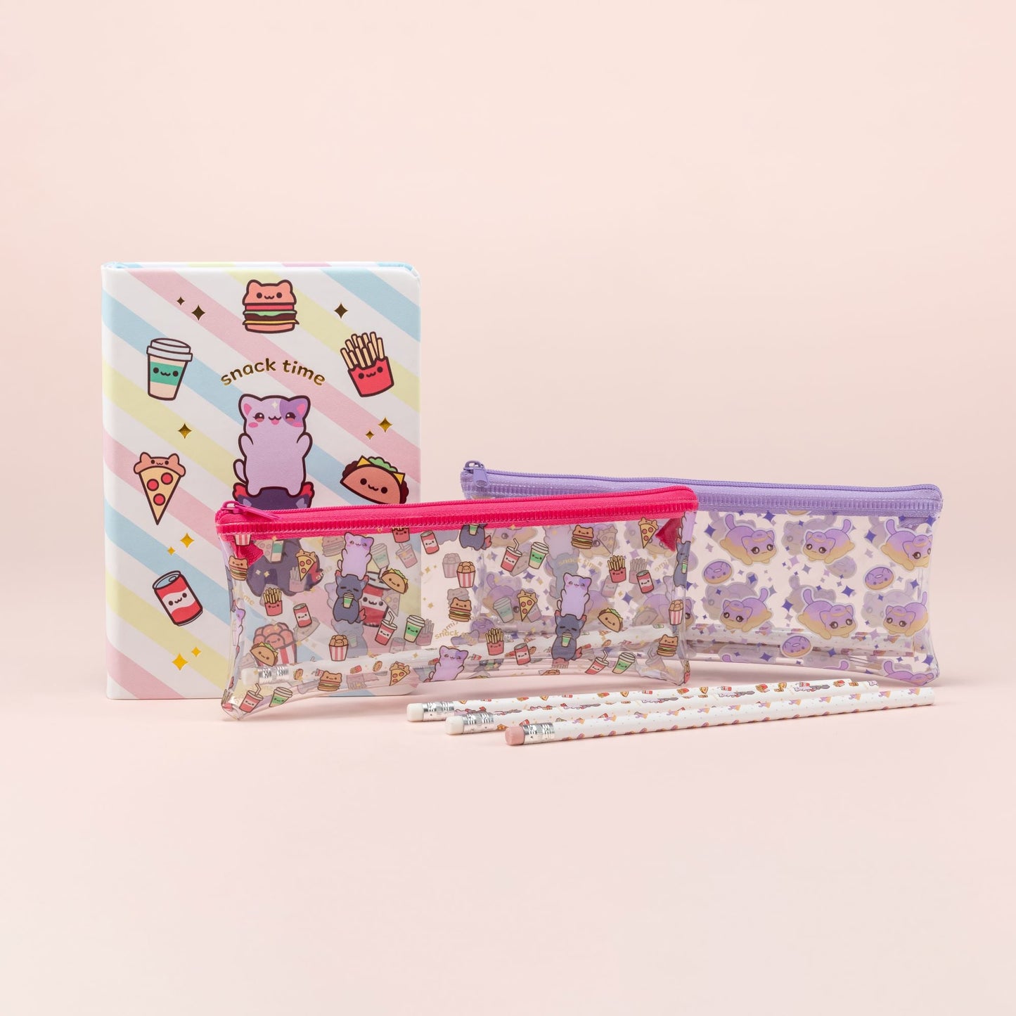 Snack Time Pencil Pouch Set