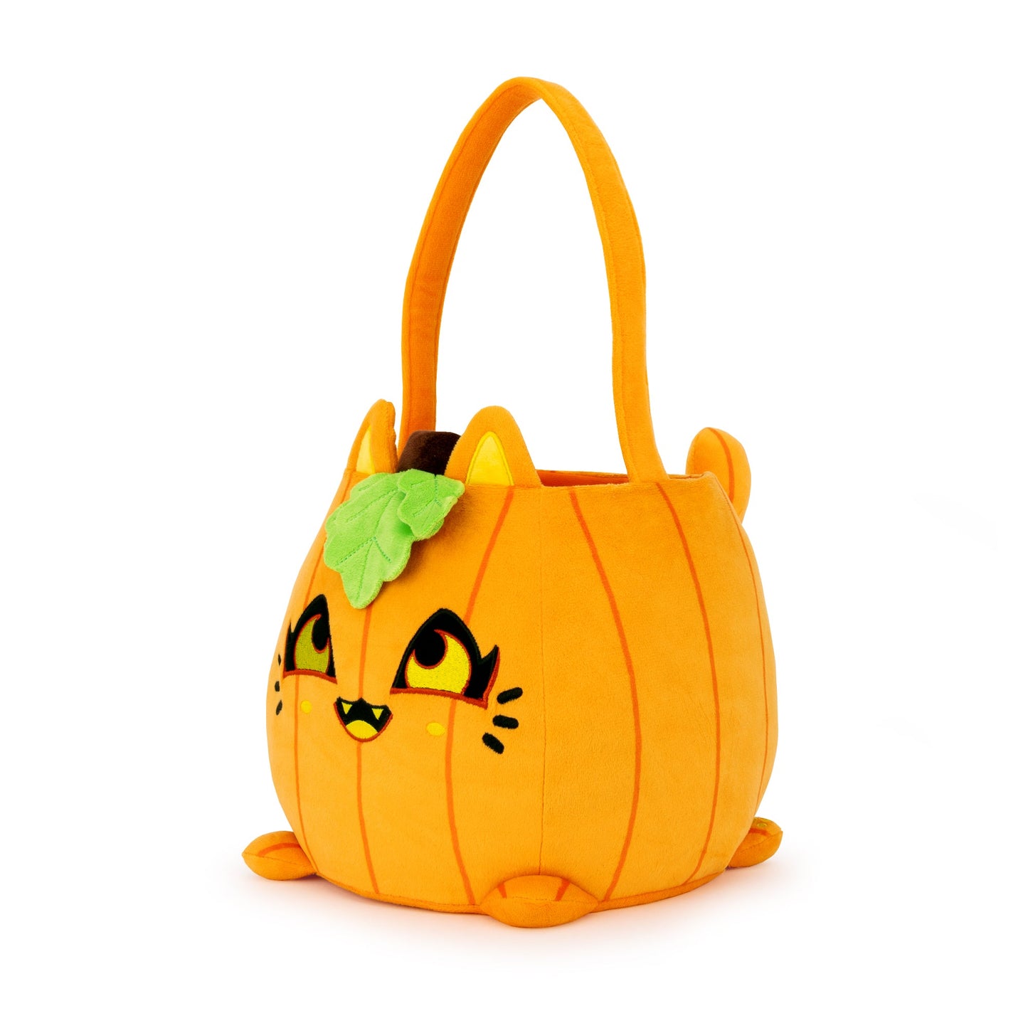 Jack O' Lantern Cat Candy Bucket
